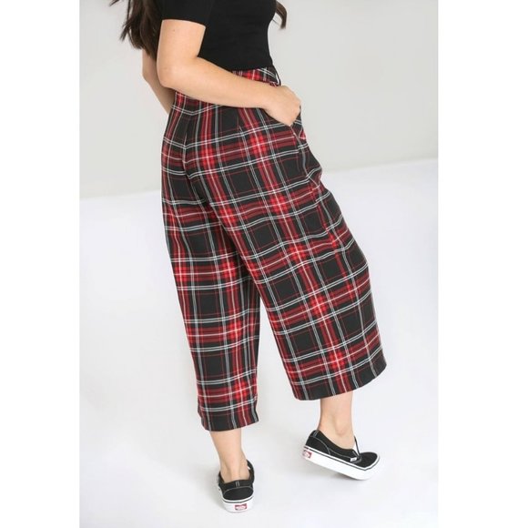 W♥C / Wego Japan plaid culottes - Picture 3 of 3